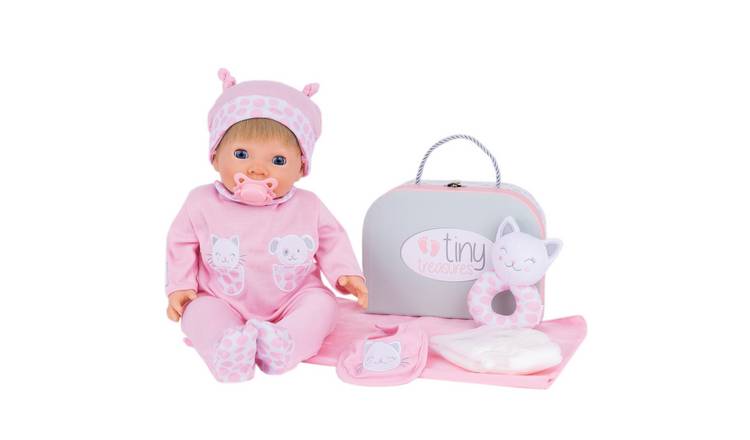 Tiny Treasures Baby Doll Layette Gift Set in Pink