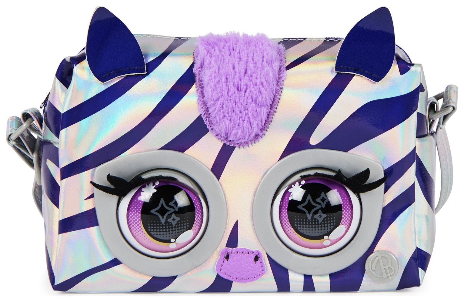 Purse Pets Metallic Mood Magic Zebra Hand Bag