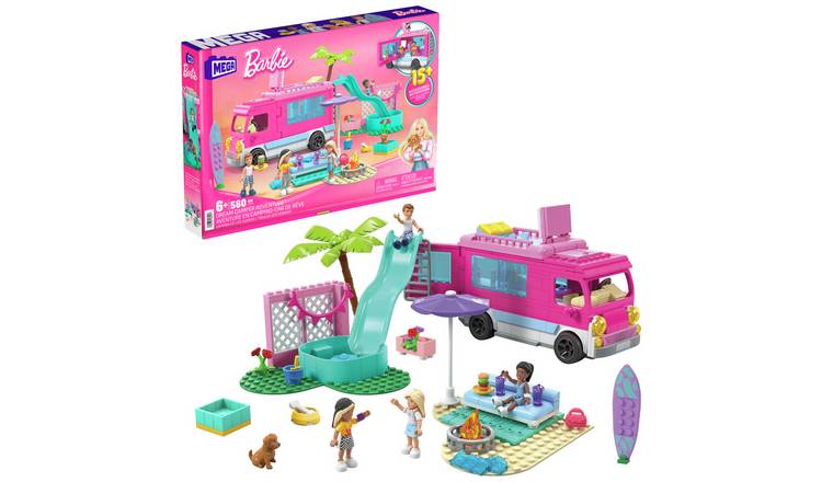 Buy Mega Barbie Building Set Dream Camper Adventure