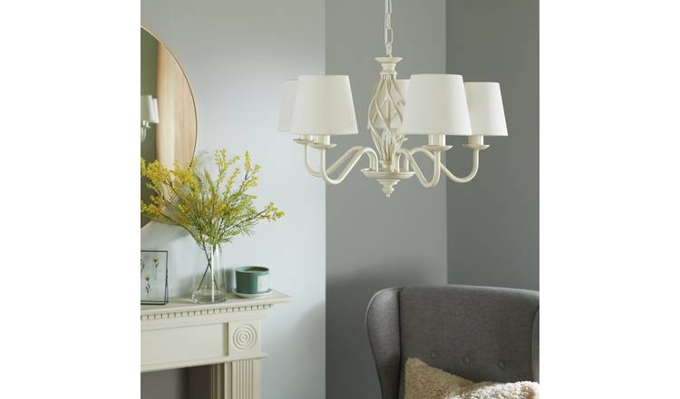 Silver deals chandelier argos