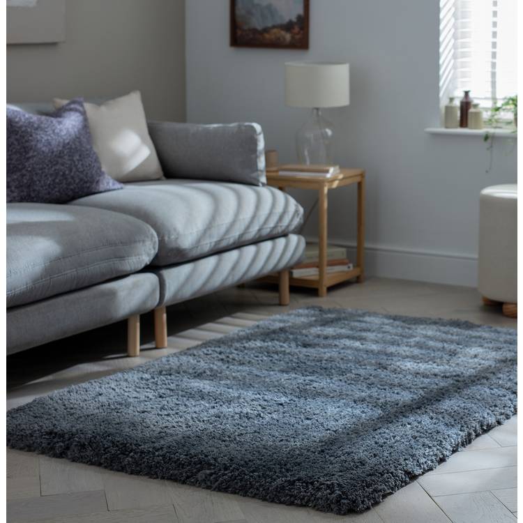 Habitat Airmaster Plain Charcoal Shaggy Rug -170x120cm 0