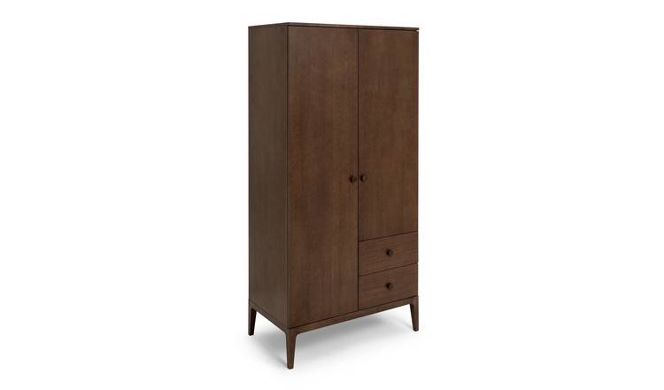 Habitat Loxley 2 Door 2 Drawer Wardrobe - Walnut