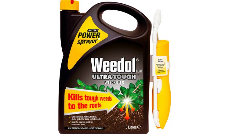Weedol Gun Ultra Tough Weedkiller with Power Sprayer - 5L