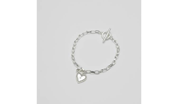 Silver on sale bracelets argos