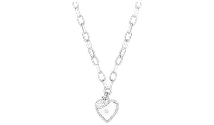 Argos silver deals heart necklace