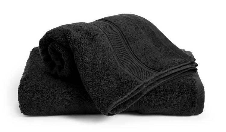 Black hand on sale towels