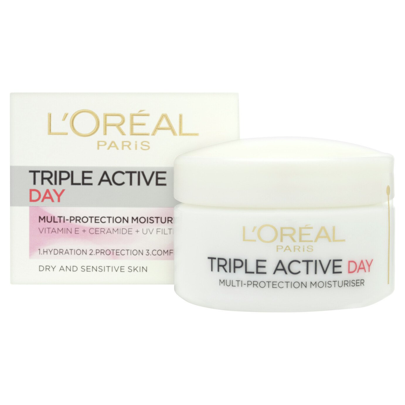 L'Oreal Paris Triple Active Day Sensitive Moisturiser - 50ml