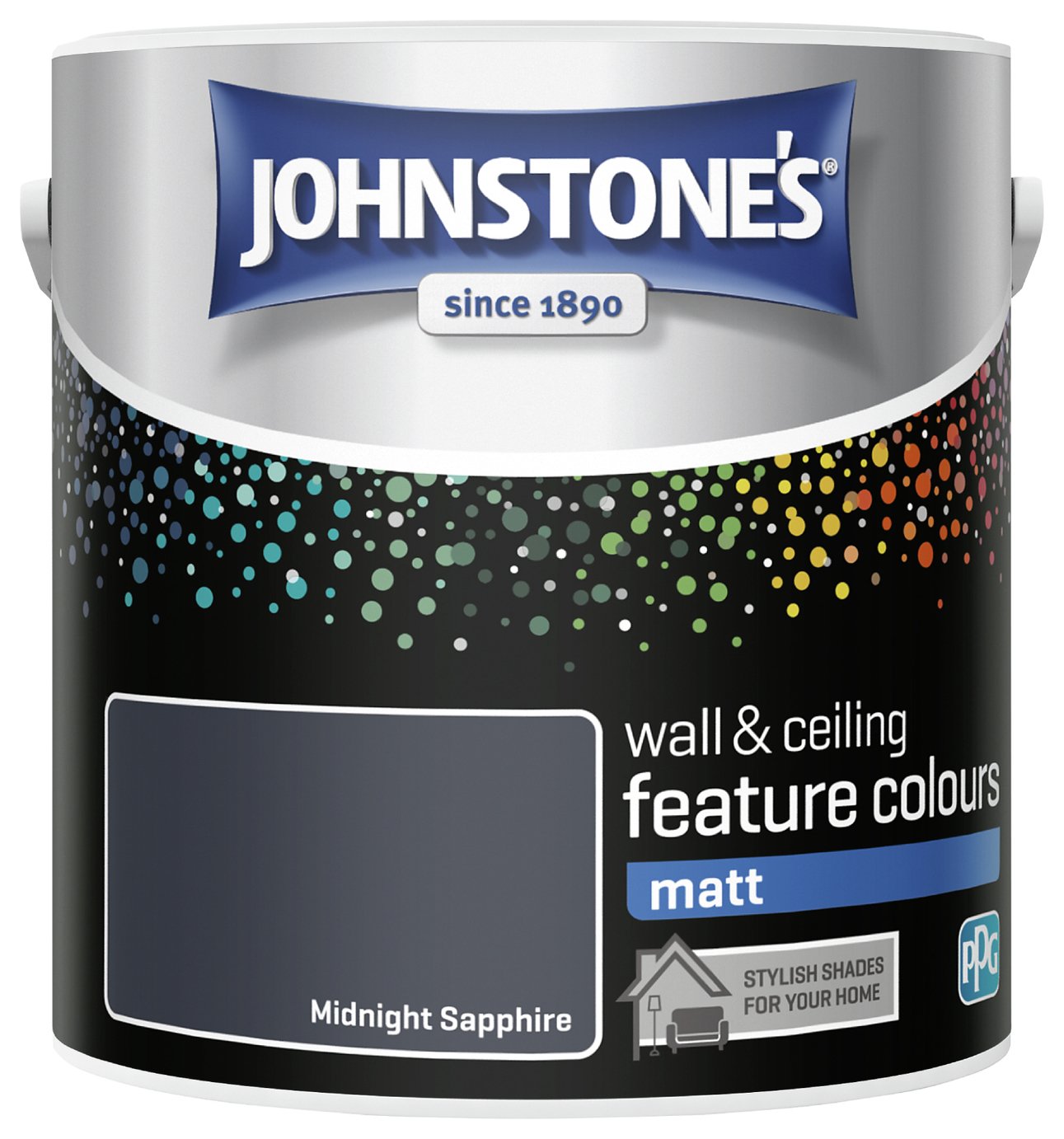 Johnstone's Matt Paint 2.5L - Midnight Sapphire