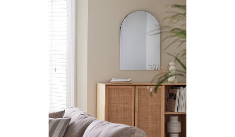 Buy Habitat Frameless Irregular Wall Mirror - 50x120cm | null | Argos