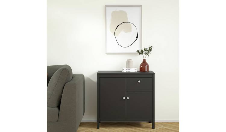 Tvilum Madrid 2 Door 1 Drawer Sideboard - Black