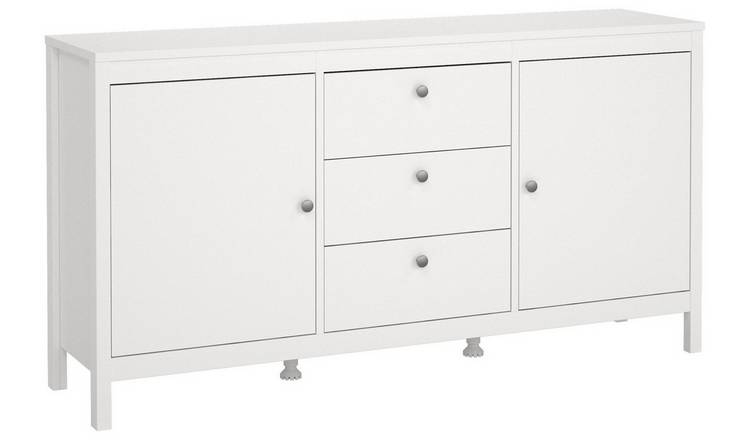 Tvilum Madrid 2 Door 3 Drawer Sideboard - White