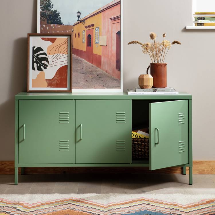 Habitat Stevie 3 Door Locker - Green 0