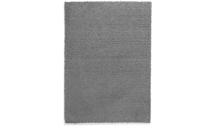 Habitat Cosy Flint Grey Shaggy Rug - 290x200cm