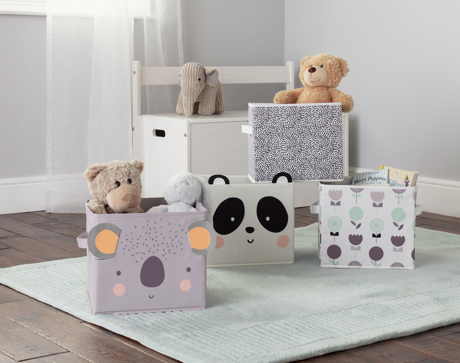 Argos Home Set of 4 Animal Canvas Boxes Review