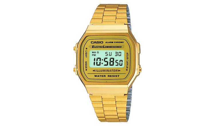 Buy Casio Vintage Retro Unisex Gold Colour Bracelet Watch Womens watches Argos