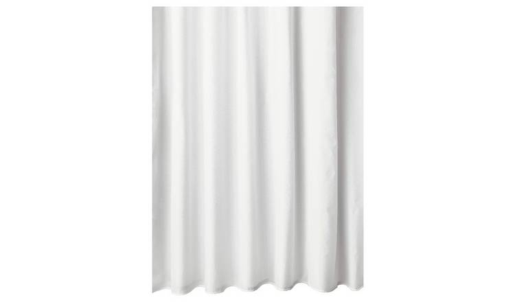 Buy Argos Home Anti Bacterial Shower Curtain - White | Shower curtains | Argos