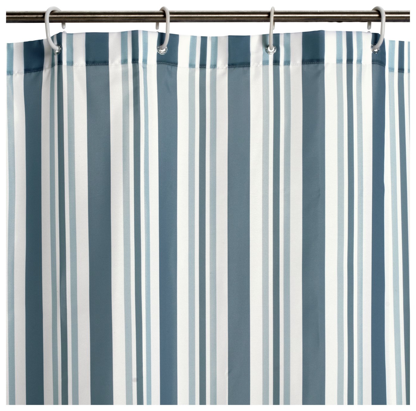 Argos Home Stripe Shower Curtain - Grey