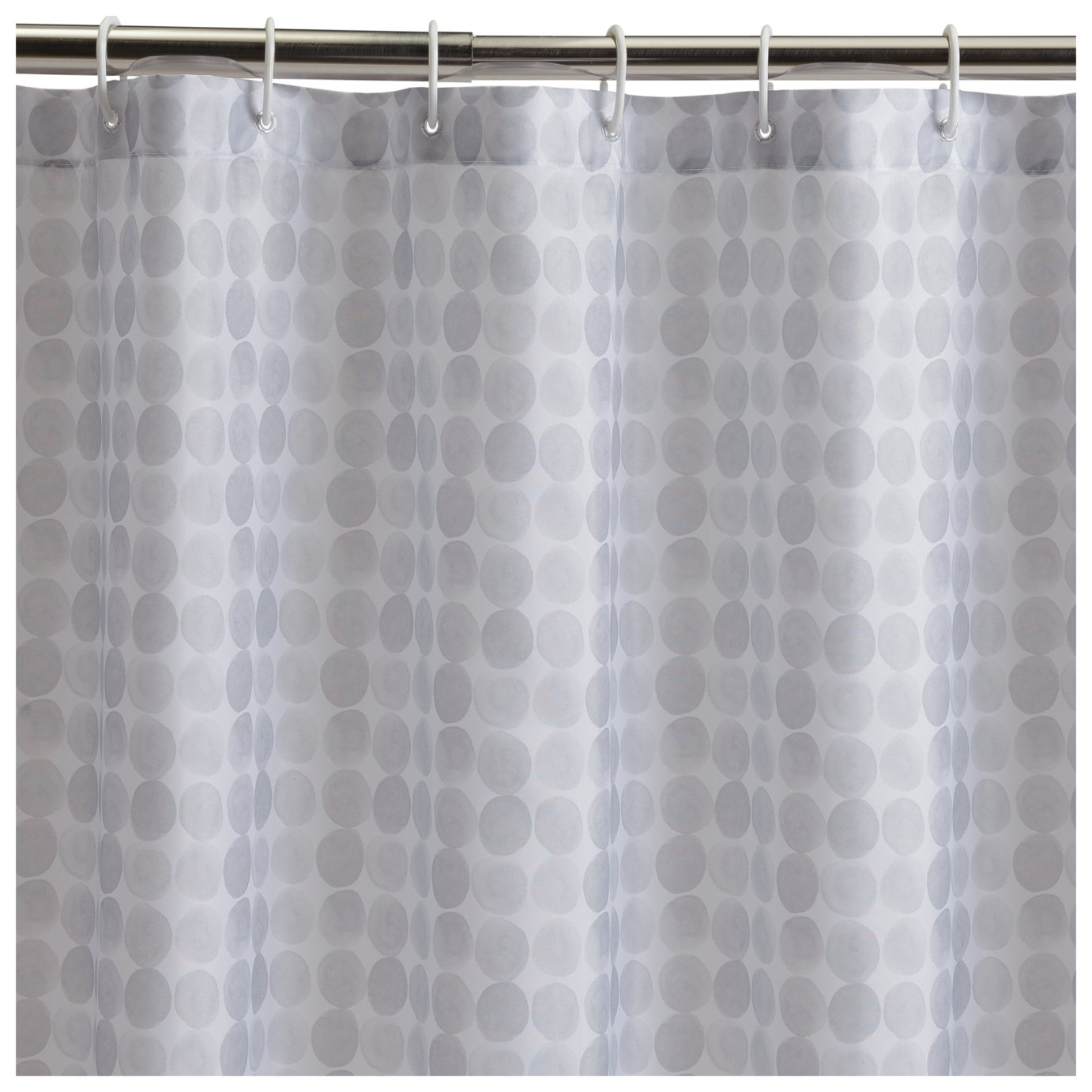 Argos Home Spot Shower Curtain - Grey