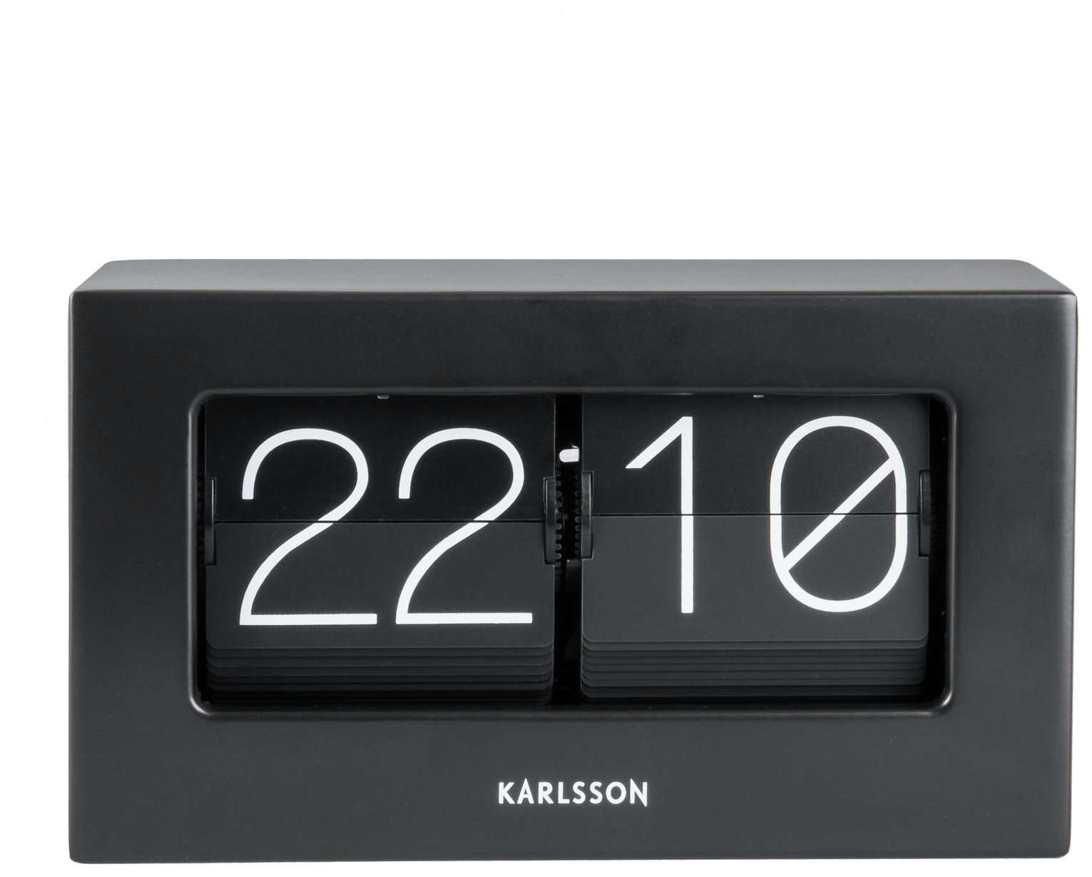Karlsson Table Boxed Flip Clock - Black