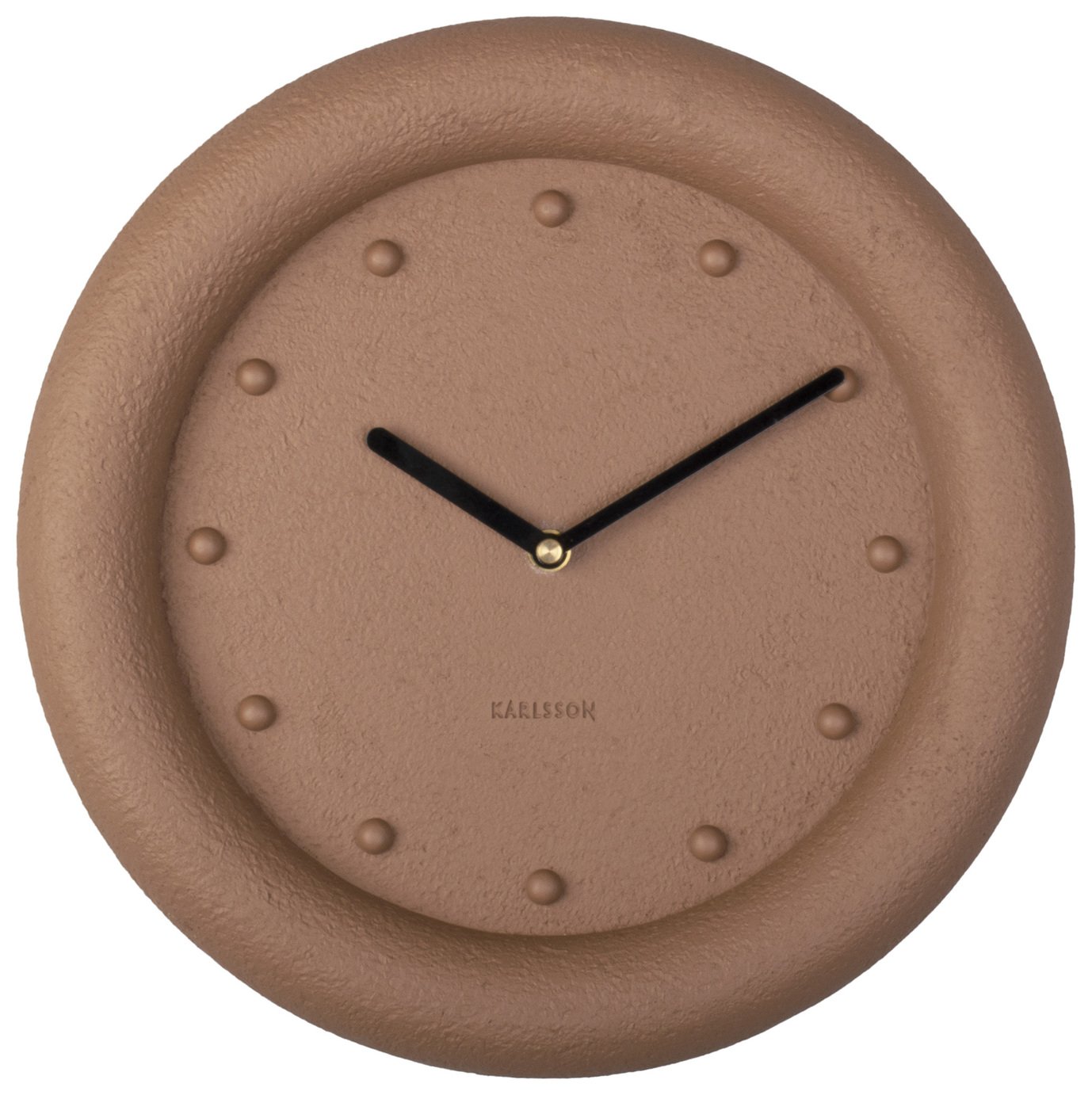 Karlsson Petra Analogue Wall Clock - Terracotta