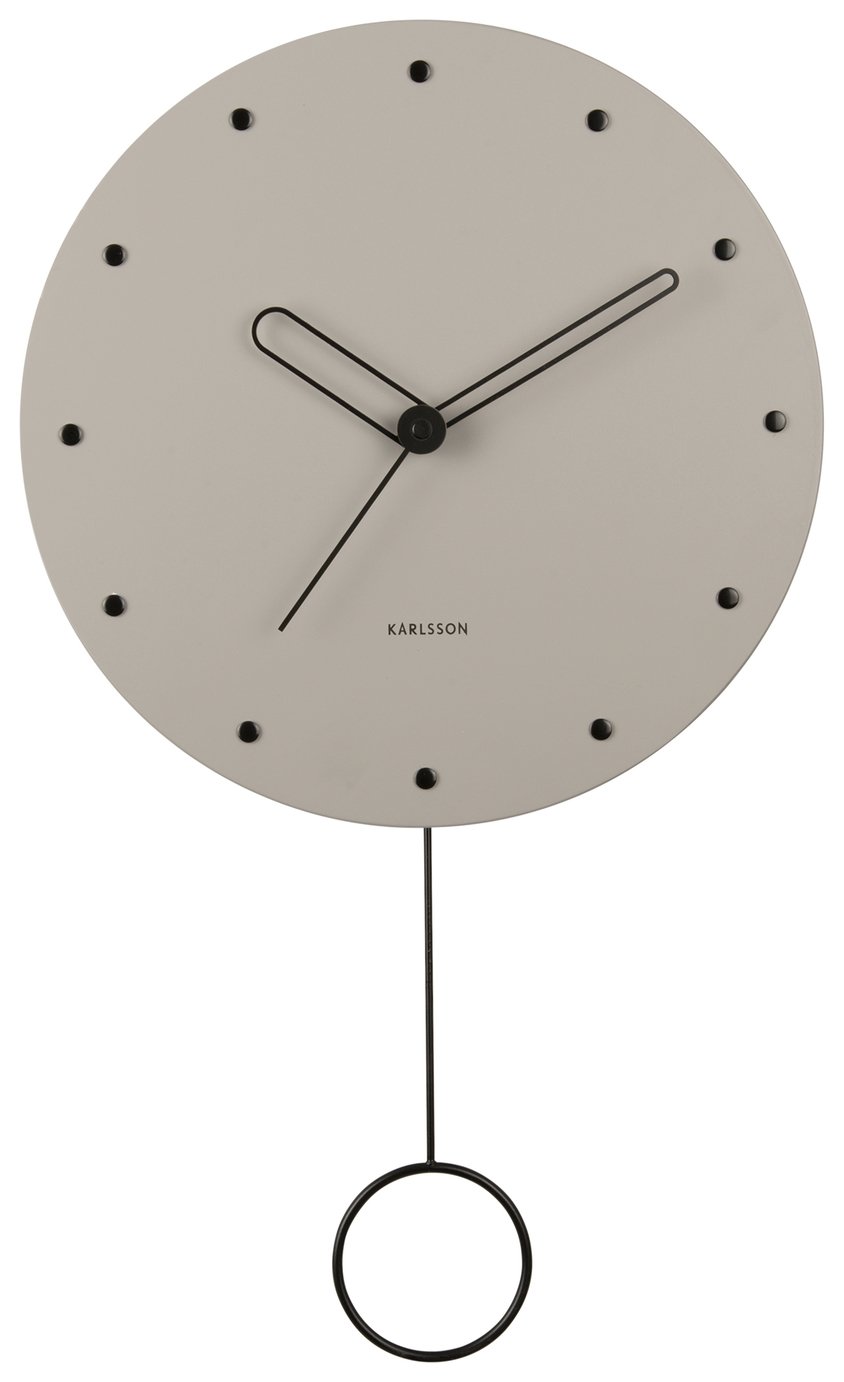 Karlsson Studs Pendulum Wall Clock - Grey