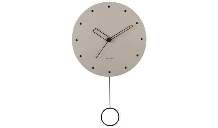 Buy Karlsson Studs Pendulum Wall Clock - Grey, Clocks