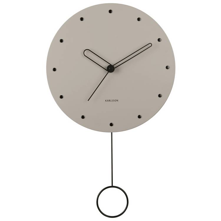 Karlsson Studs Pendulum Wall Clock - Grey 0