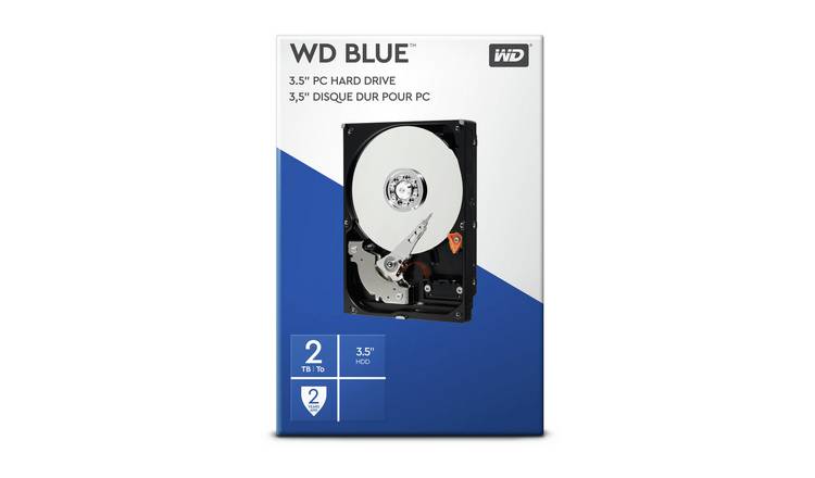 Buy Wd Blue 2tb Desktop Hard Drive Hard Disk Drive Argos