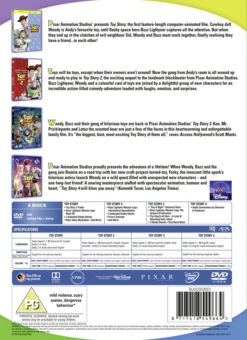 toy story dvd box set argos