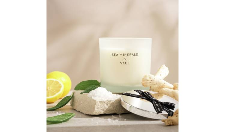Habitat Large Candle with Lid - Sea Minerals & Sage
