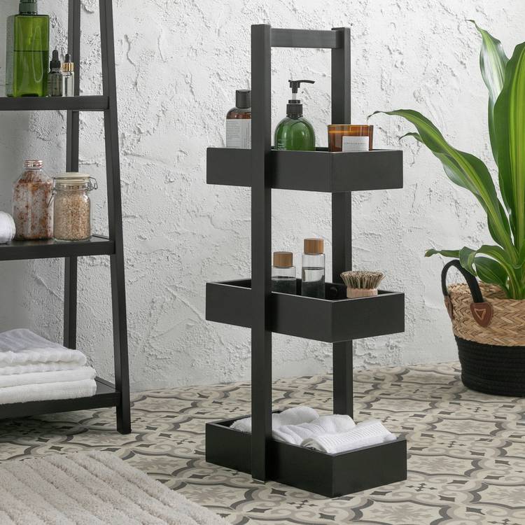 Argos Home 3 Tier Caddy - Black 0