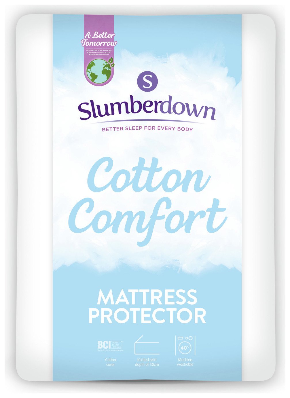 Slumberdown Cotton Comfort Mattress Protector - Double