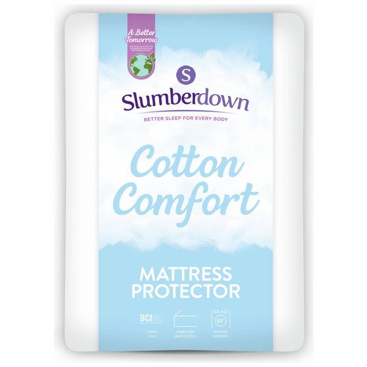 Slumberdown Cotton Comfort Mattress Protector - Double 0