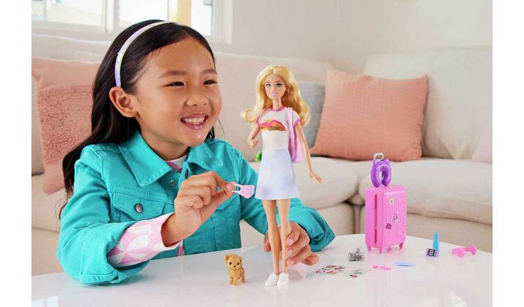 Buy Barbie Travel Doll and Accessories 30cm Dolls Argos