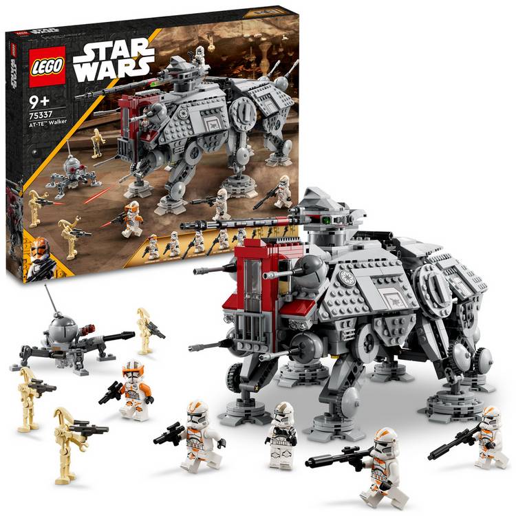 LEGO Star Wars AT-TE Walker Set with Droid Figures 75337 0