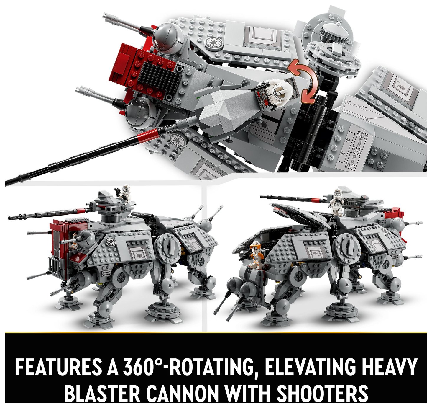 Buy LEGO Star Wars AT-TE Walker Set with Droid Figures 75337