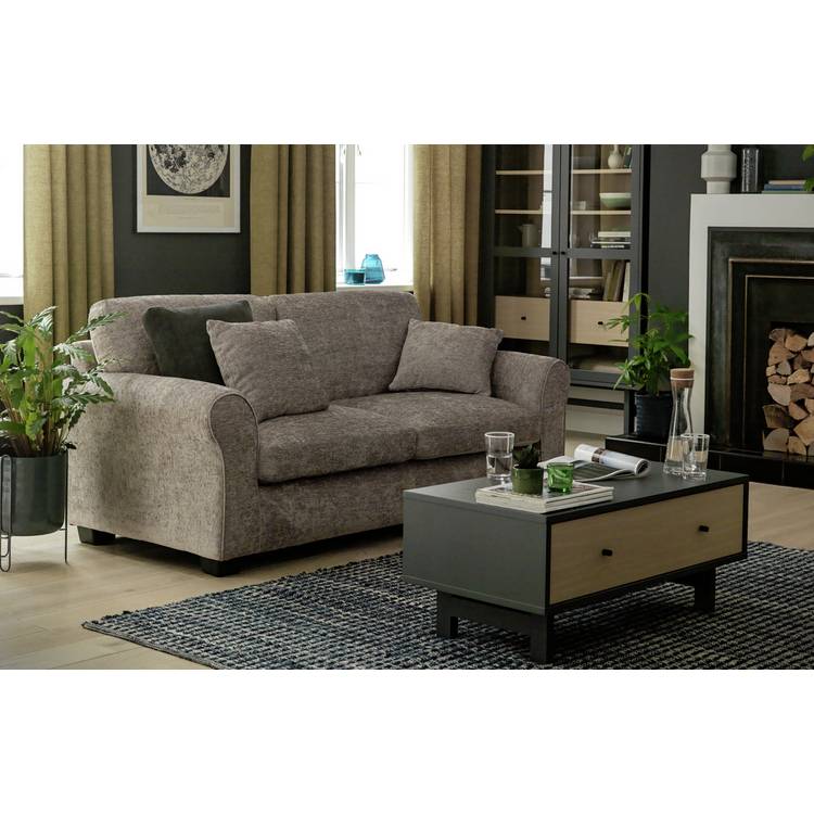 Argos Home Taylor Fabric Chair & 3 Seater Sofa - Blue 0