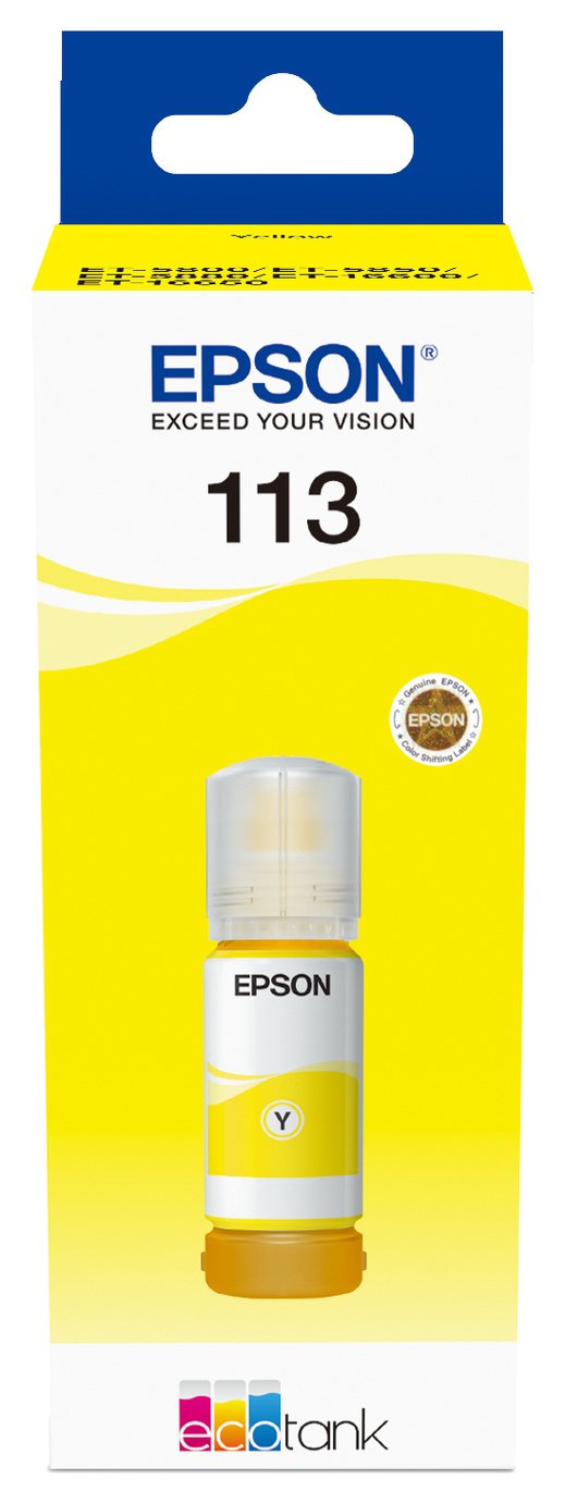 Epson 113 EcoTank Pigment Ink Bottle - Yellow