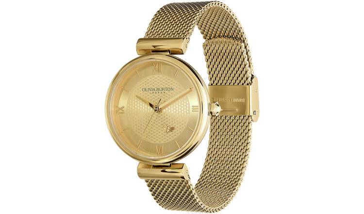 Olivia burton clearance yellow gold watch