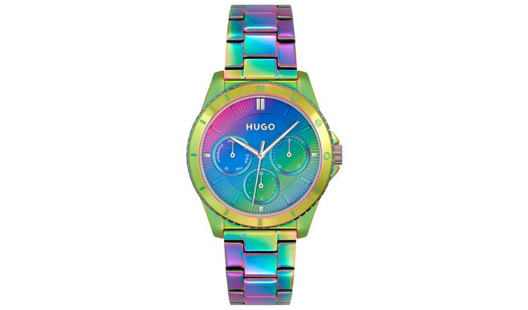 Buy Hugo Ladies Multicolour Stainless Steel Bracelet Watch Argos