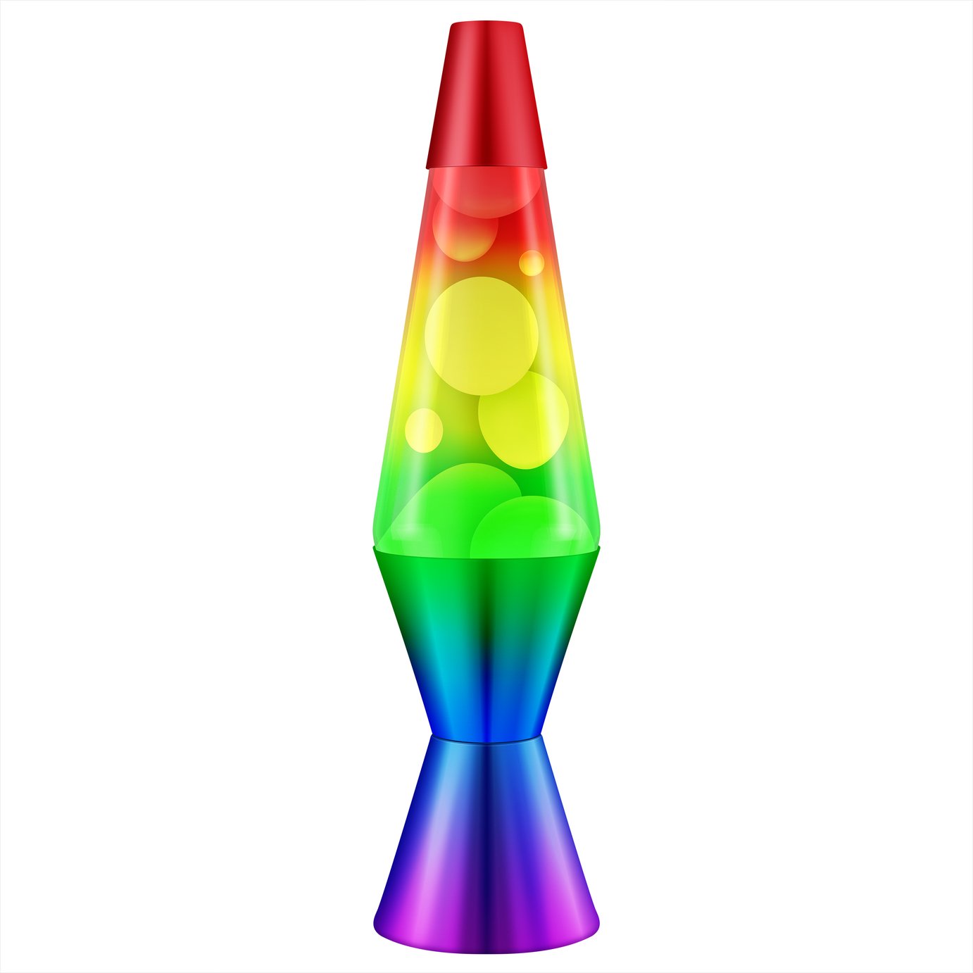 Lava 14.5in Rainbow Lava Lamp - Blue and Red