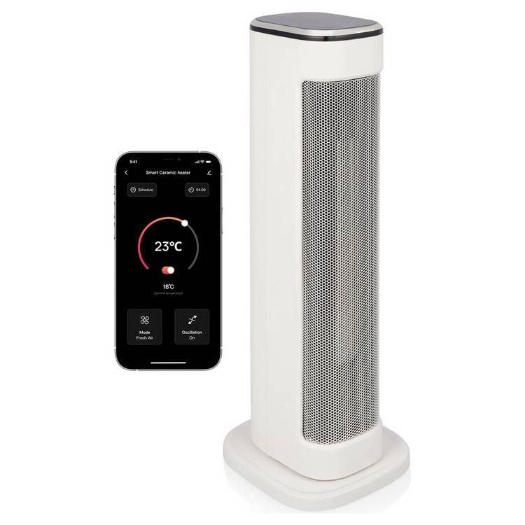 Princess White Smart Ceramic Tower Heater 0