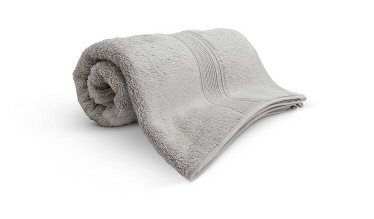 Silver grey hand online towels