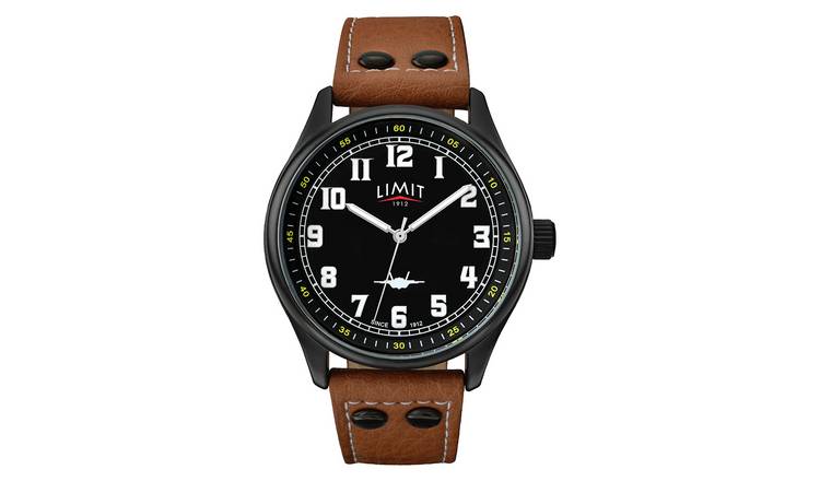 Argos mens leather strap watches best sale