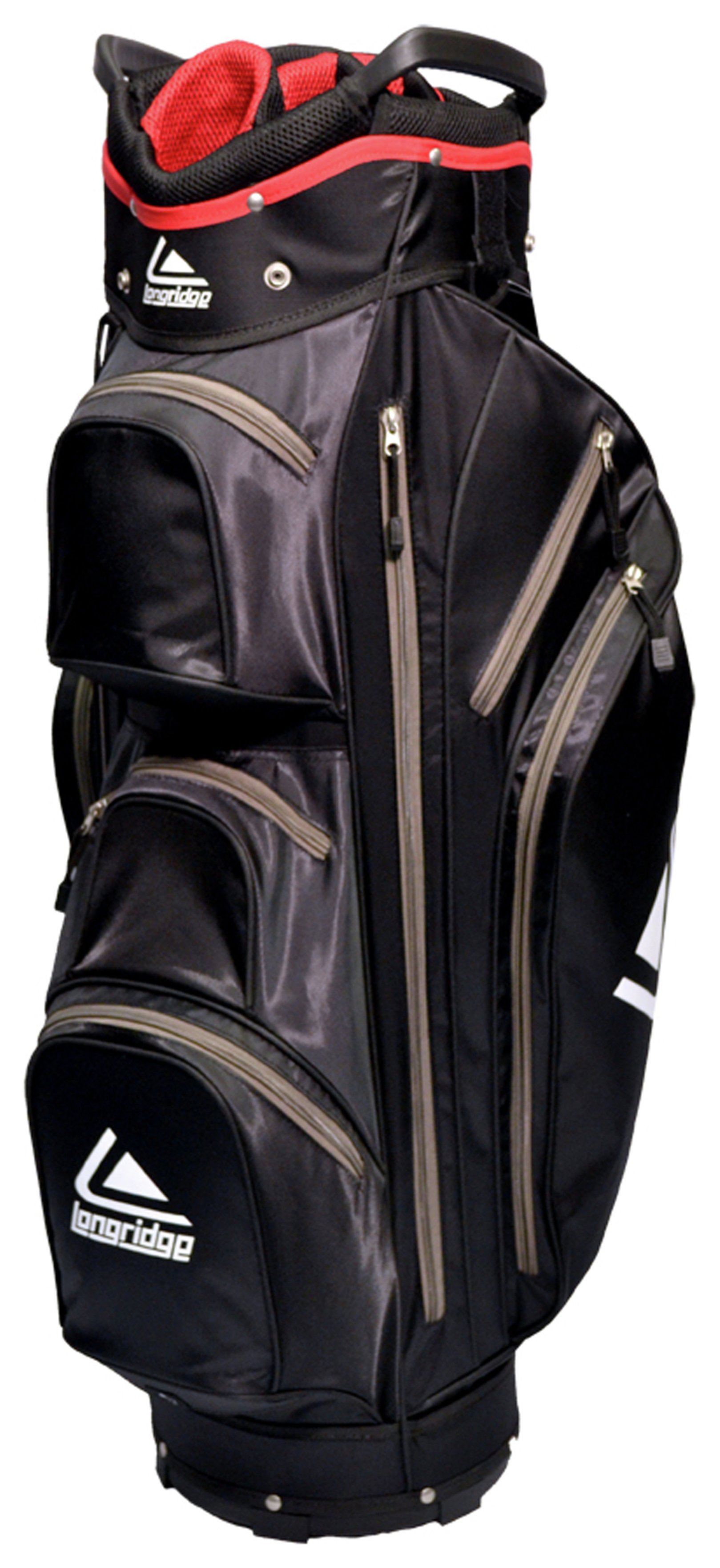 Longridge Executive Golf Cart Bag - Black and Silver