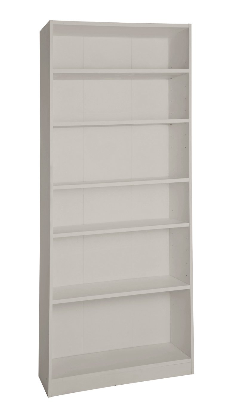 Argos Home Maine 5 Shelf Tall Wide Deep Bookcase - Putty