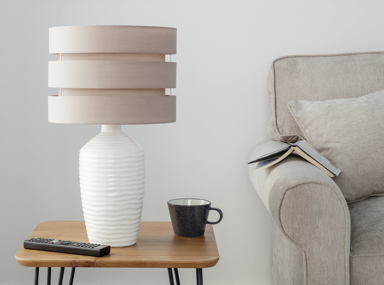 Argos Home 3 Tier 30cm Lamp Shade - Cafe Mocha