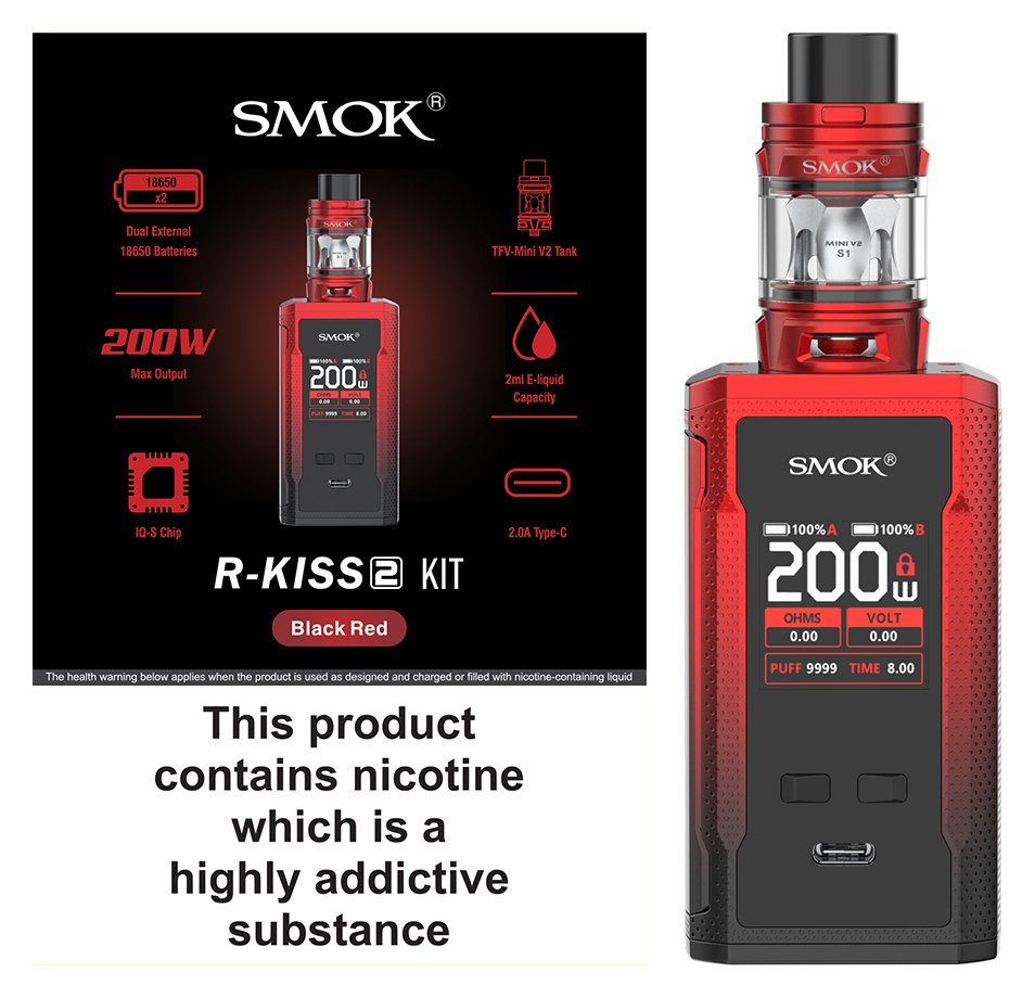 Smok R-Kiss 2 Vape Kit Black Red