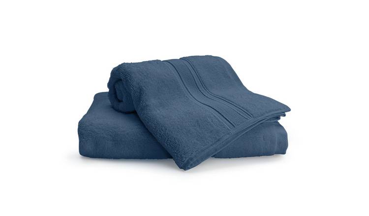 Habitat Cotton Supersoft 2 Pack Hand Towel - Navy