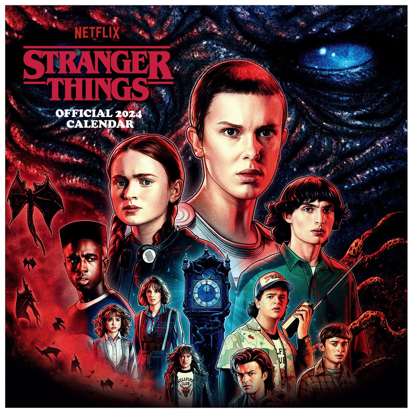 Stranger Things Square Calendar 2024